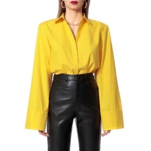 🌞💛✨ Aggi Selected “Sasha” Lemon Shirt – XS / Small ✨💛🌞